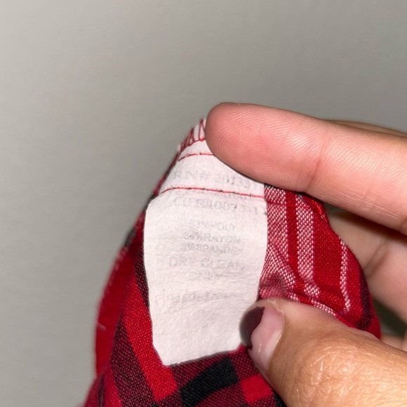 Red Plaid Pleated Mini Skirt - Picture 5 of 5